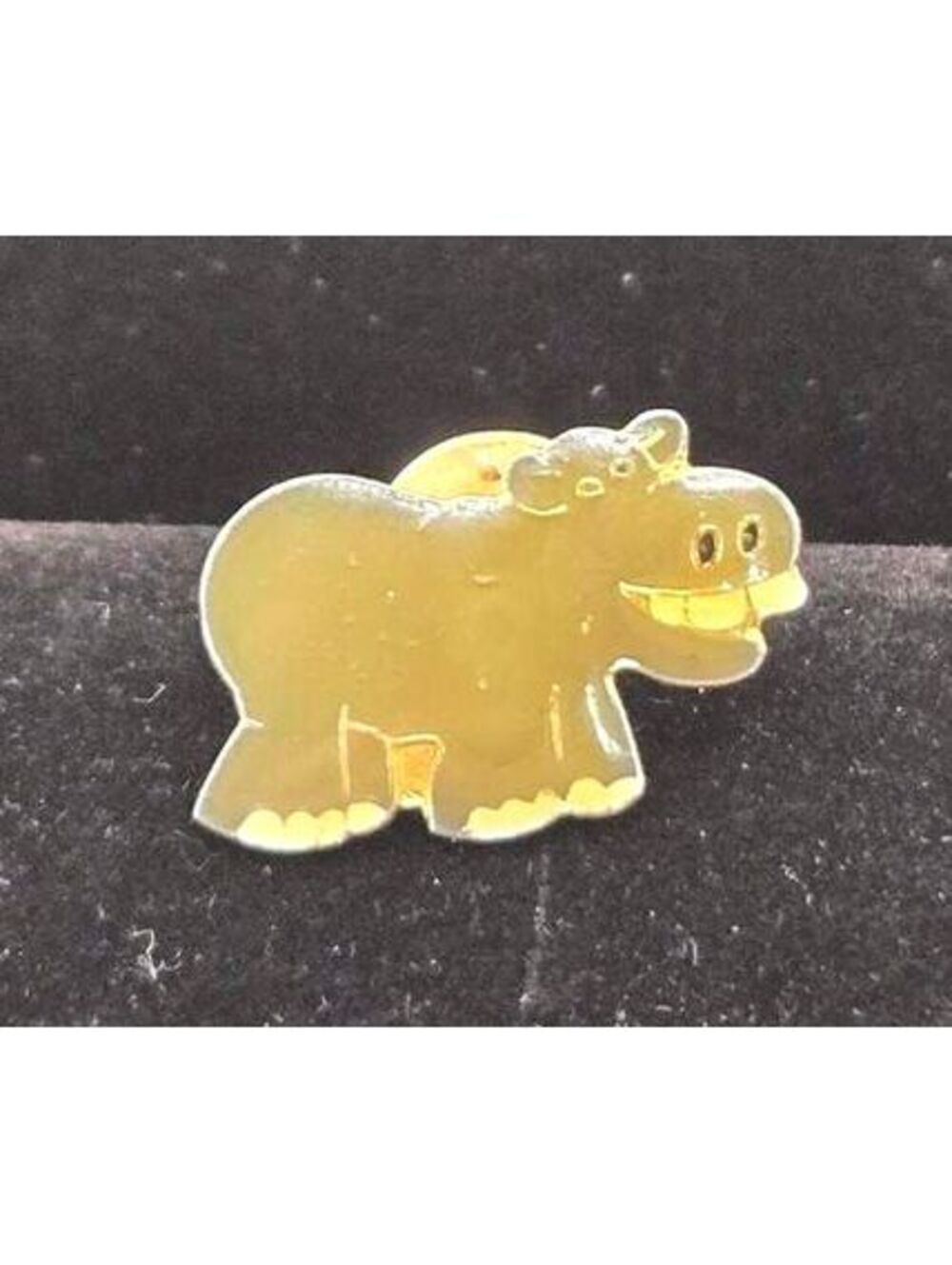 Vintage 1986 American Gag Bag Hippopotamus Enamel Lapel Pin